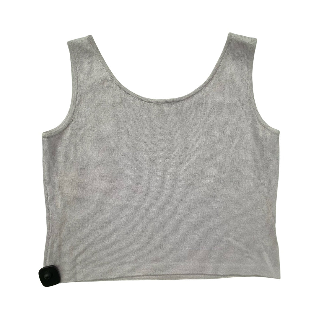 Top Sleeveless Designer By St. John In Purple, Size:L