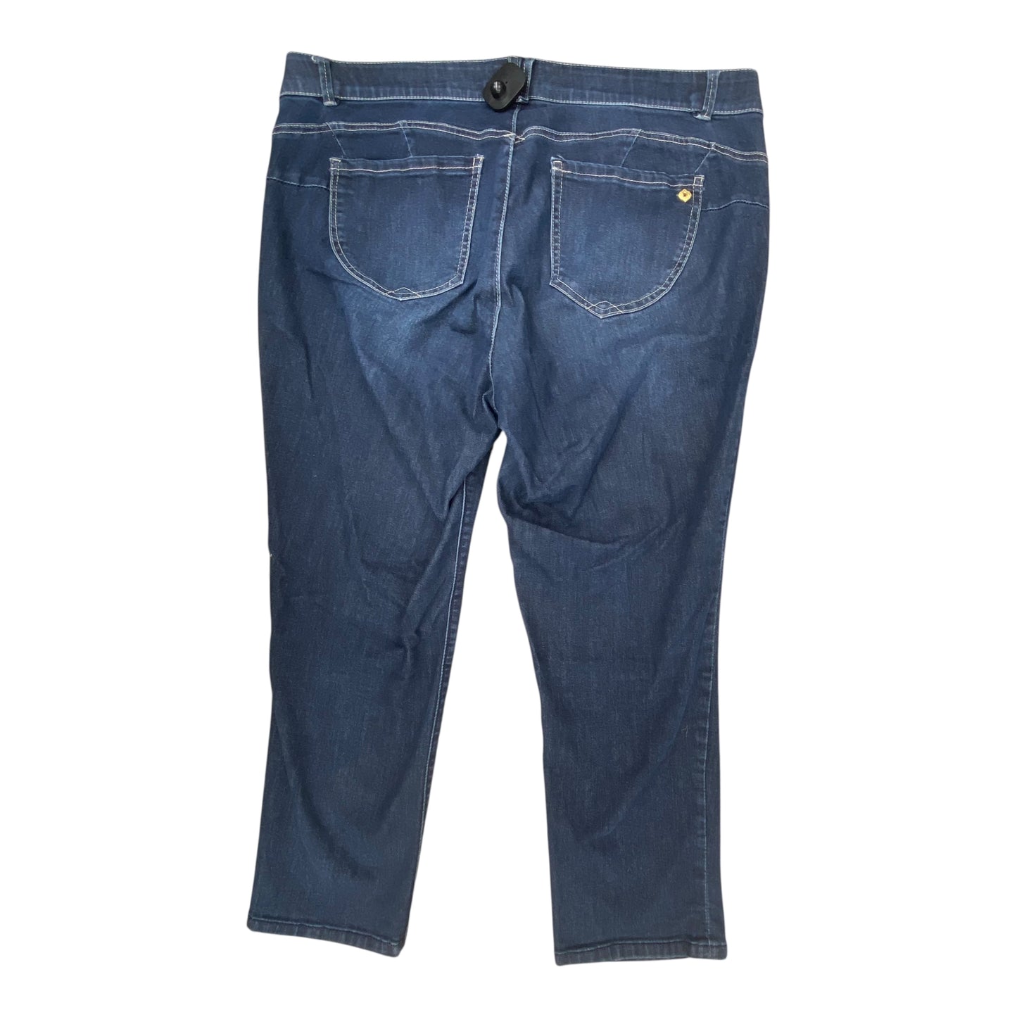 Jeans Straight By Democracy In Blue Denim, Size:20
