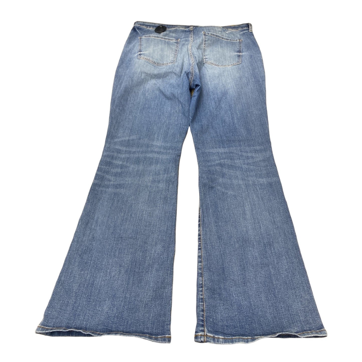 Jeans Flared By Kut In Blue Denim, Size:18