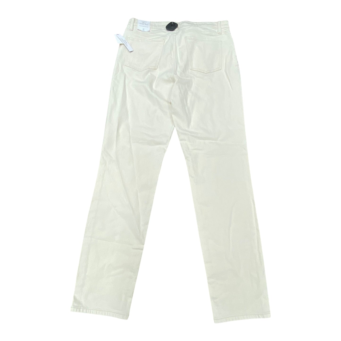Jeans Skinny By Talbots In Cream, Size:12L