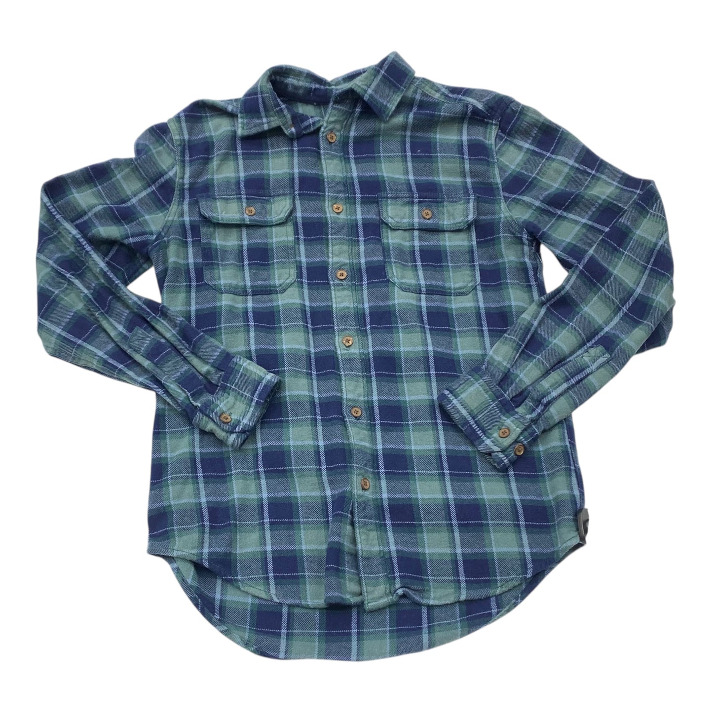 Top Ls By Mossimo In Plaid Pattern, Size:S