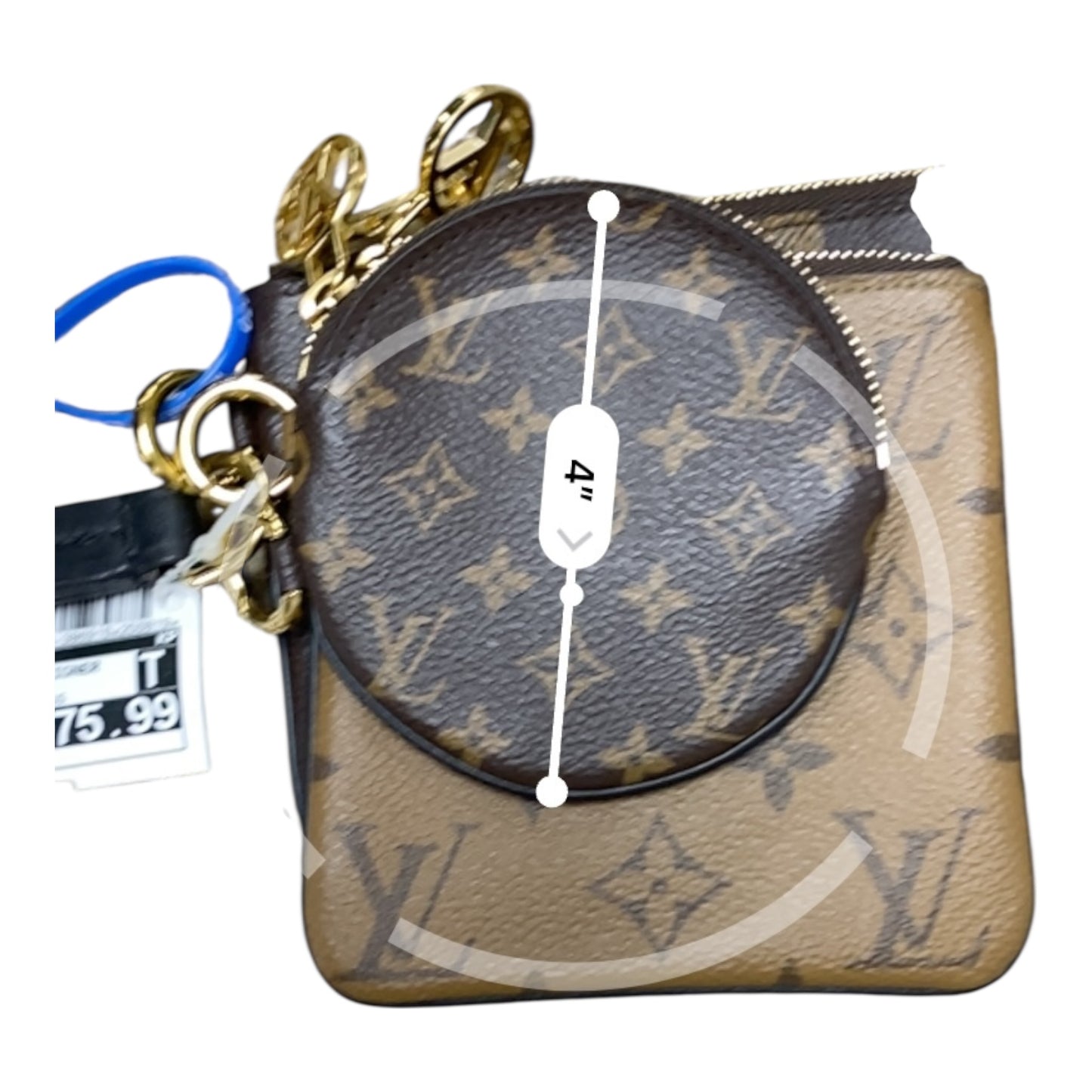 Wallet Luxury Designer By Louis Vuitton In Brown & Gold, Size:Large