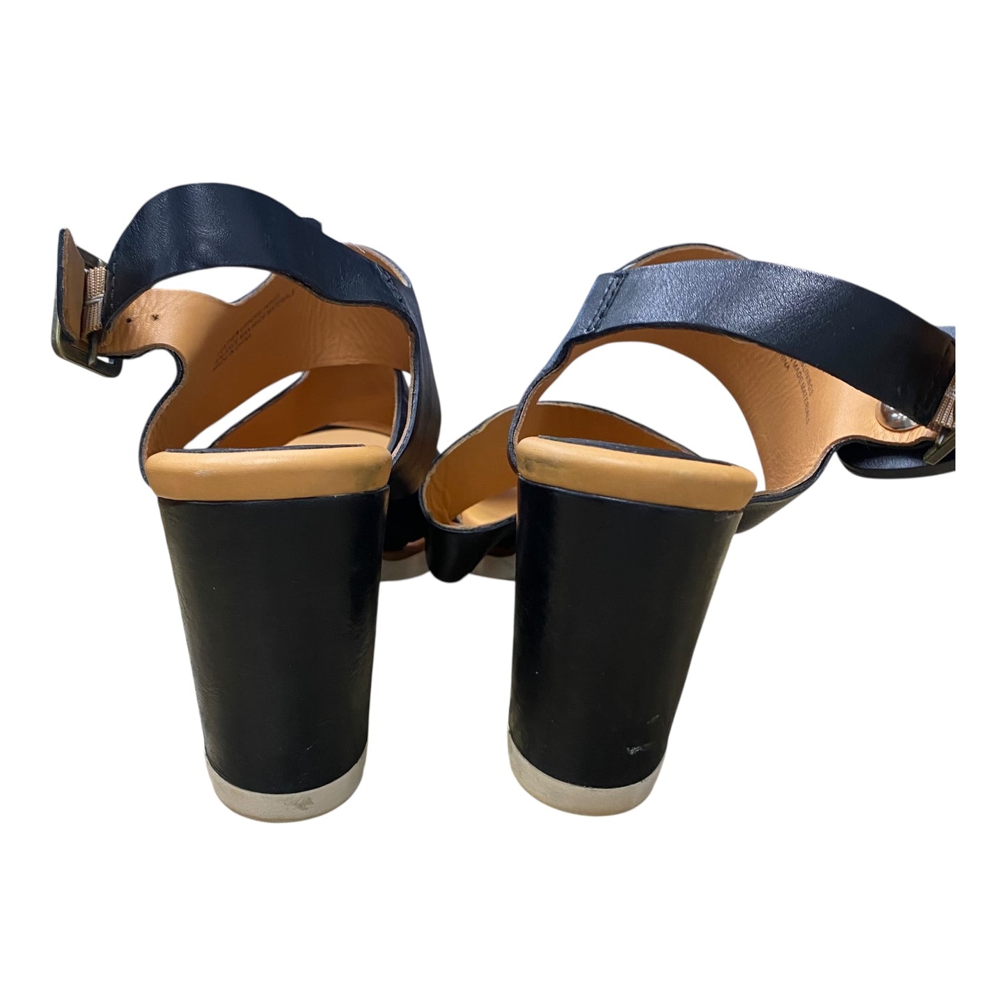 Shoes Heels Block By Kork Ease In Black & Brown, Size:10