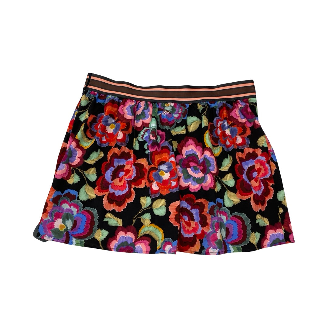 Skort Designer By Johnny Was In Multi, Size:Xl