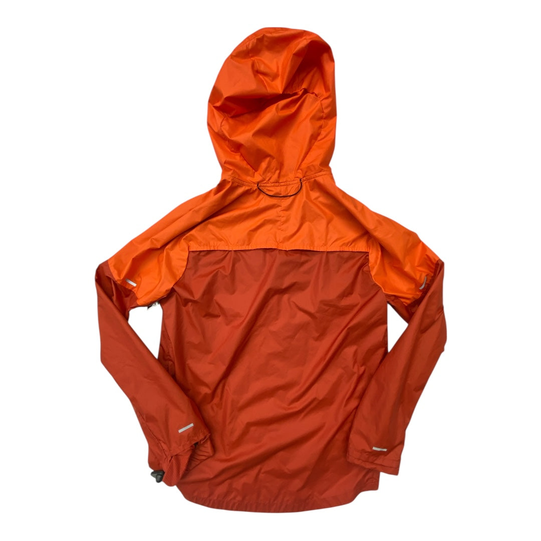 Jacket Windbreaker By Nike In Orange, Size:S