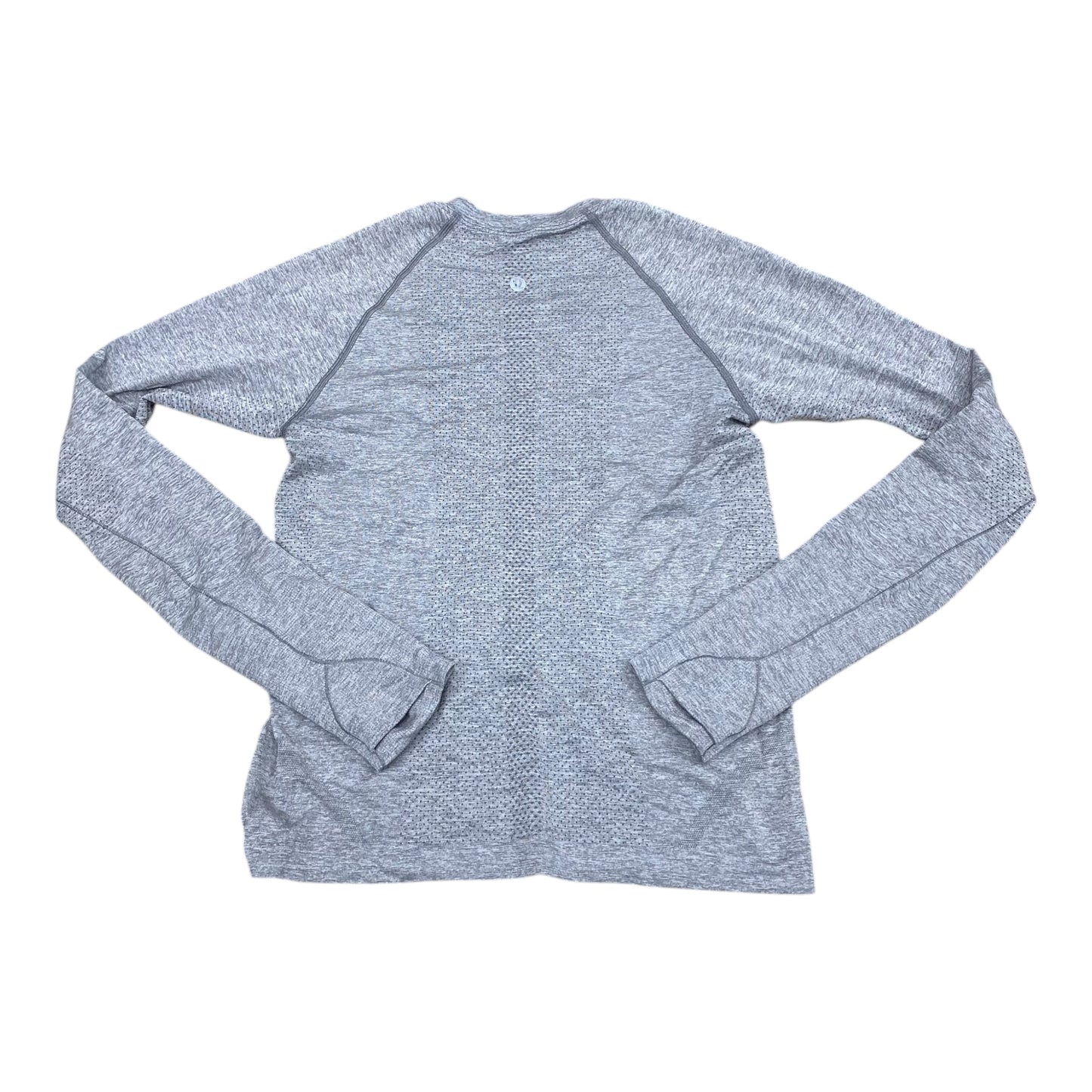 Athletic Top Ls Crewneck By Lululemon In Grey, Size:6