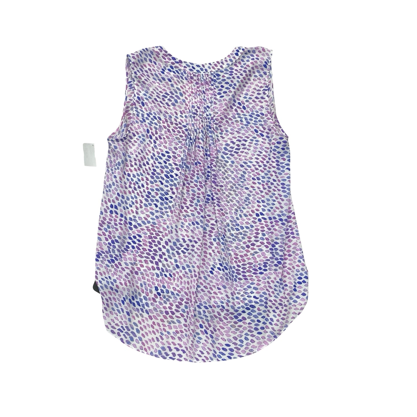 Top Sleeveless By Not Your Daughters Jeans In Purple & White, Size:M