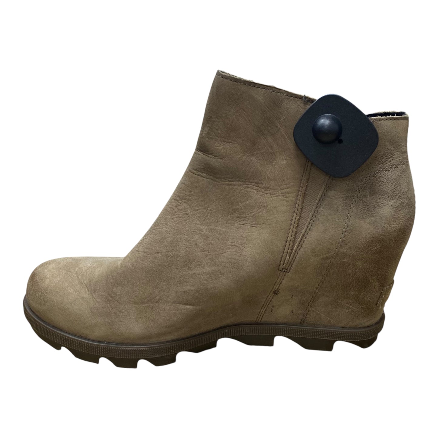 Boots Ankle Heels By Sorel In Brown, Size:10