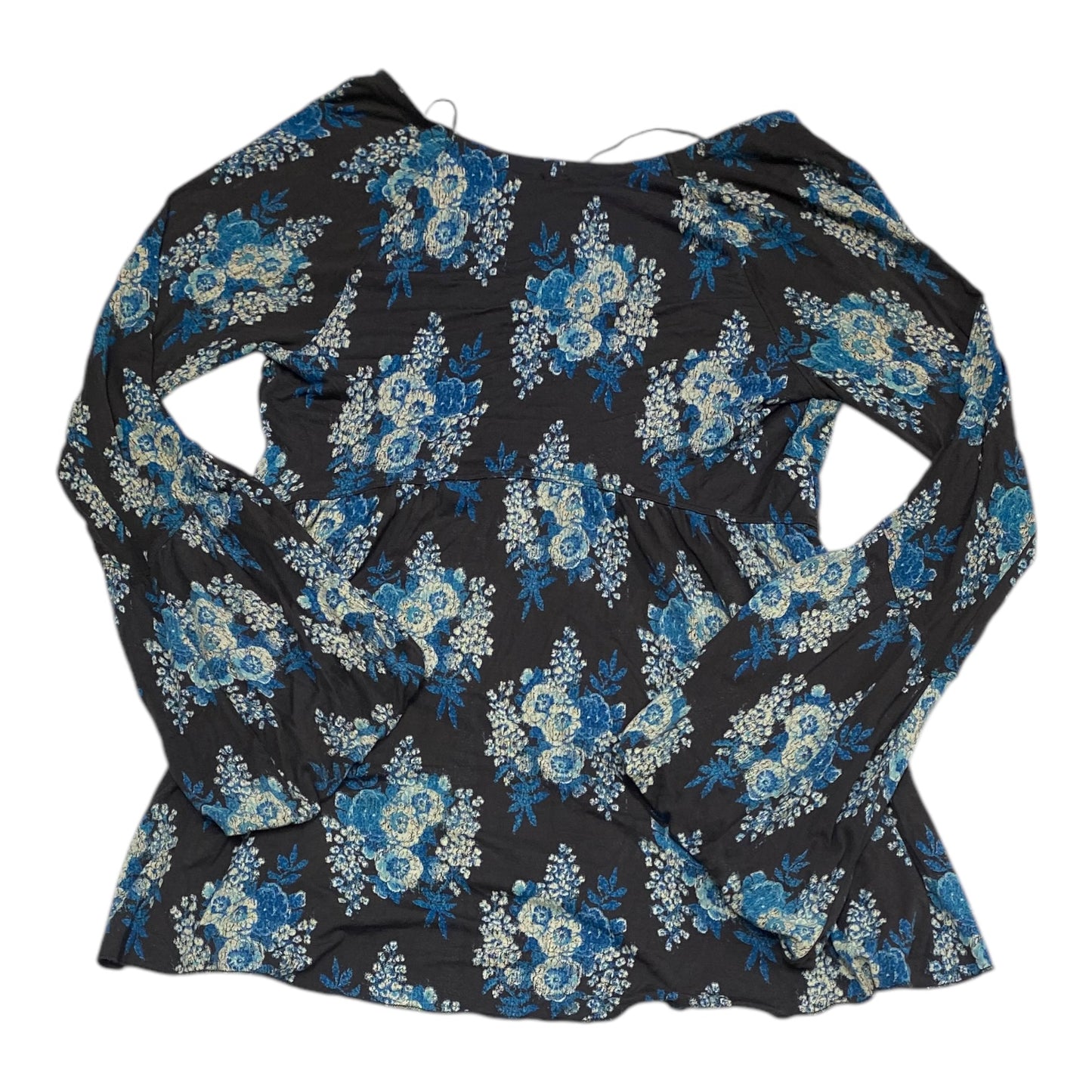 Top Ls By Free People In Blue & Grey, Size:L
