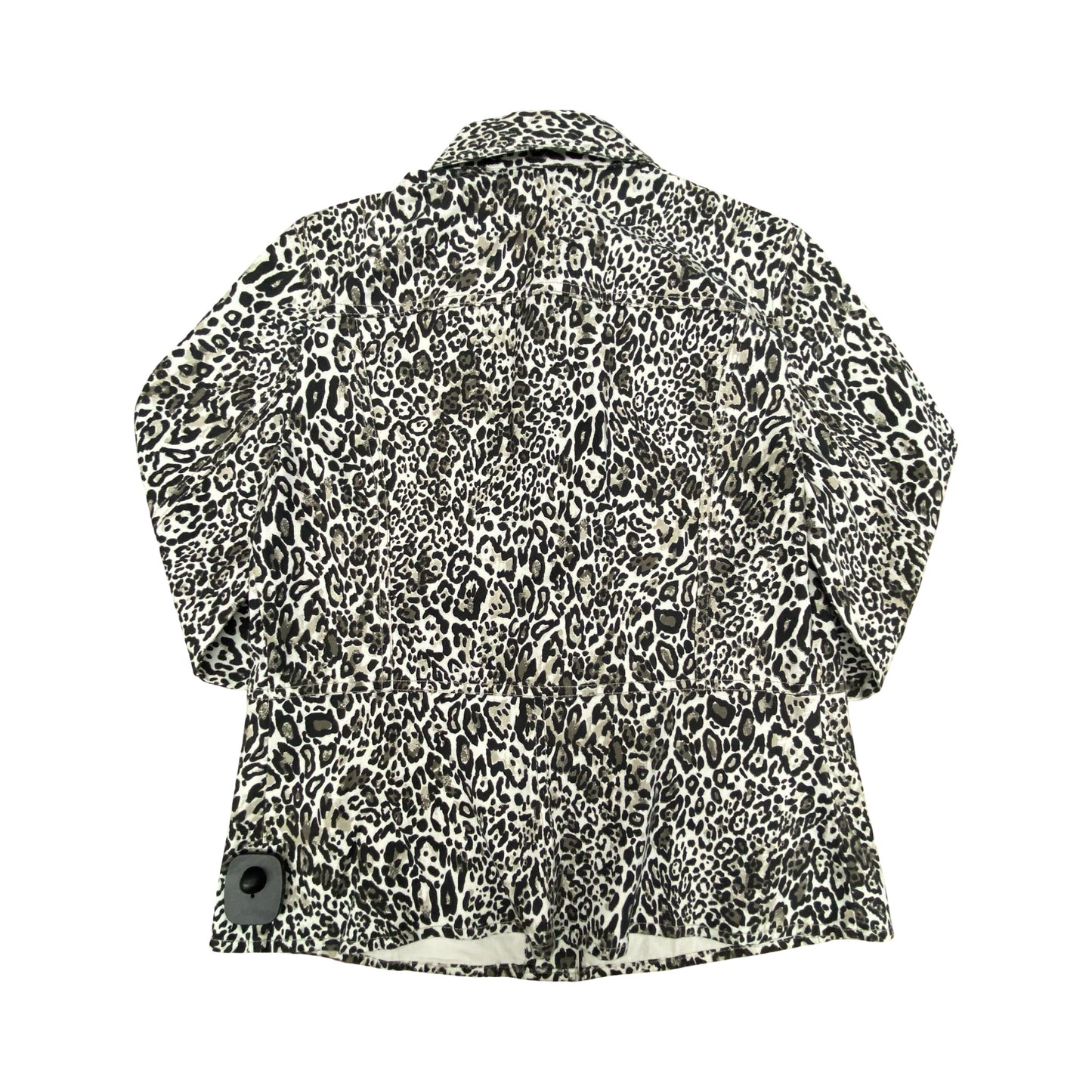 Jacket Denim By Chicos In Animal Print, Size:S