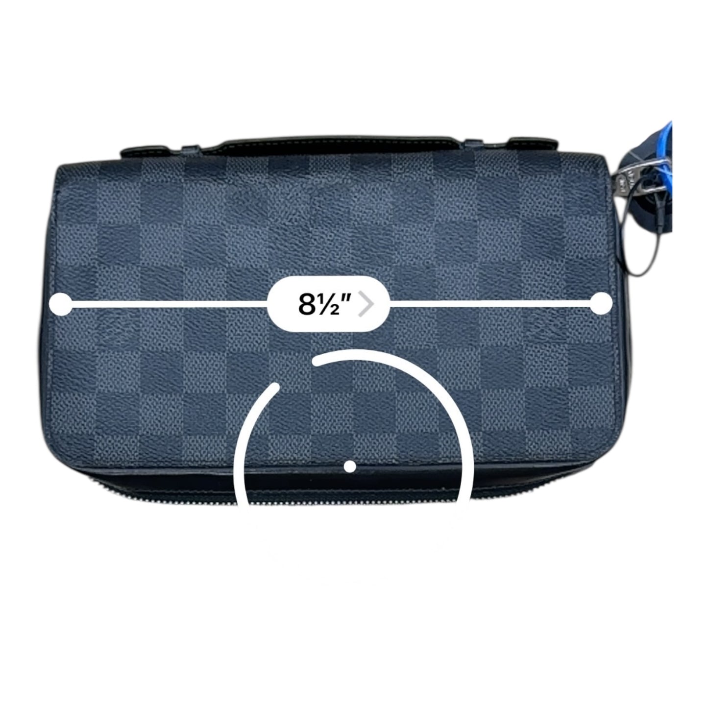 Wallet Luxury Designer By Louis Vuitton In Black & Grey, Size:Large