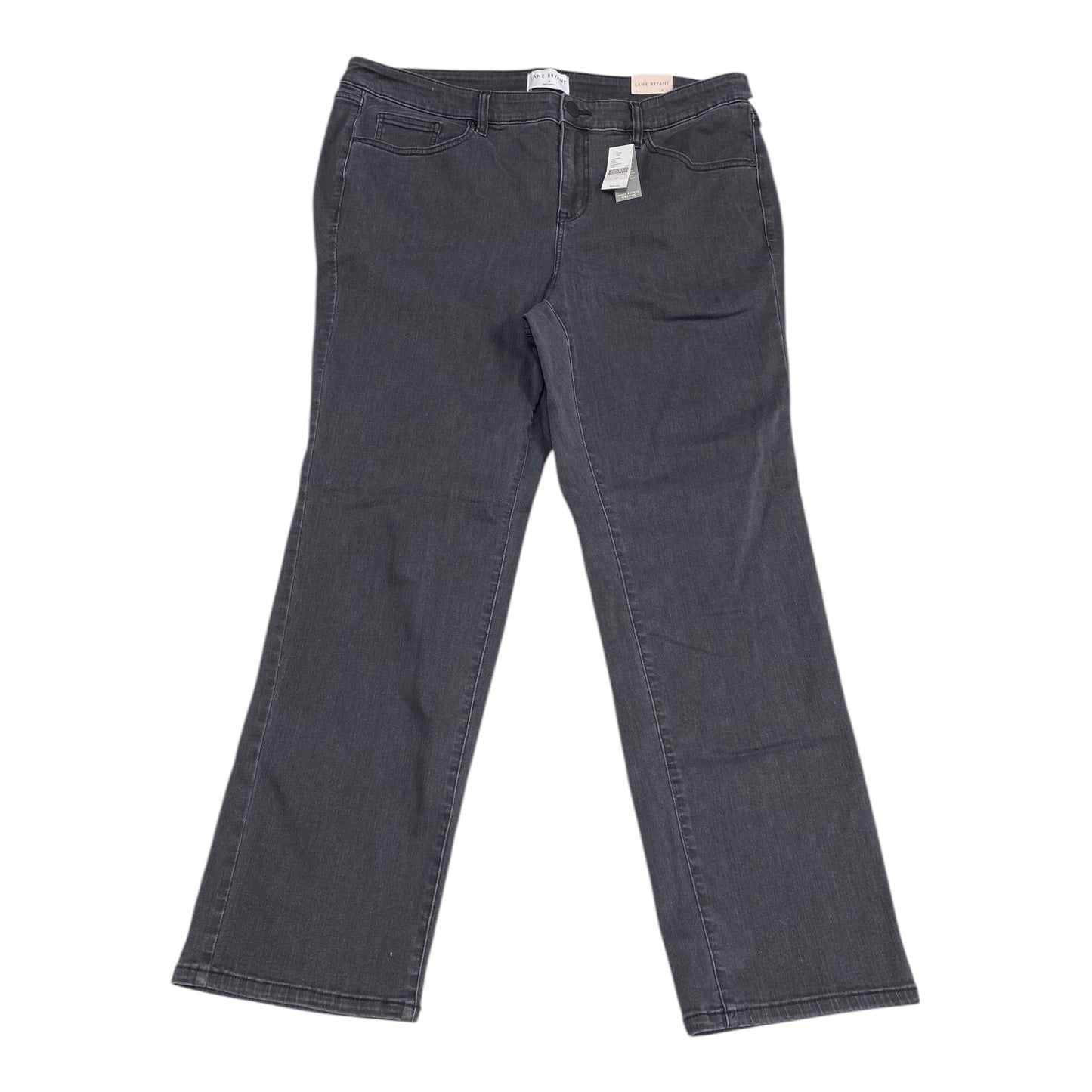Jeans Straight By Lane Bryant In Black Denim, Size:18