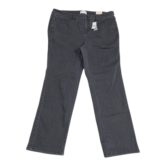 Jeans Straight By Lane Bryant In Black Denim, Size:18