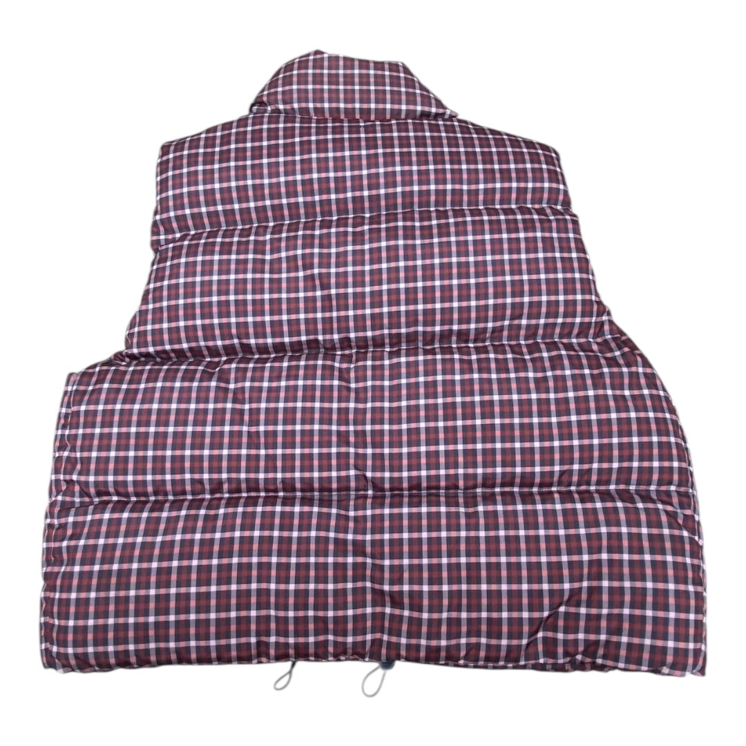 Vest Puffer & Quilted By Madewell In Plaid Pattern, Size:L