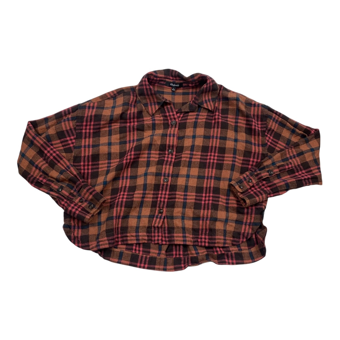 Top Ls By Madewell In Plaid Pattern, Size:S