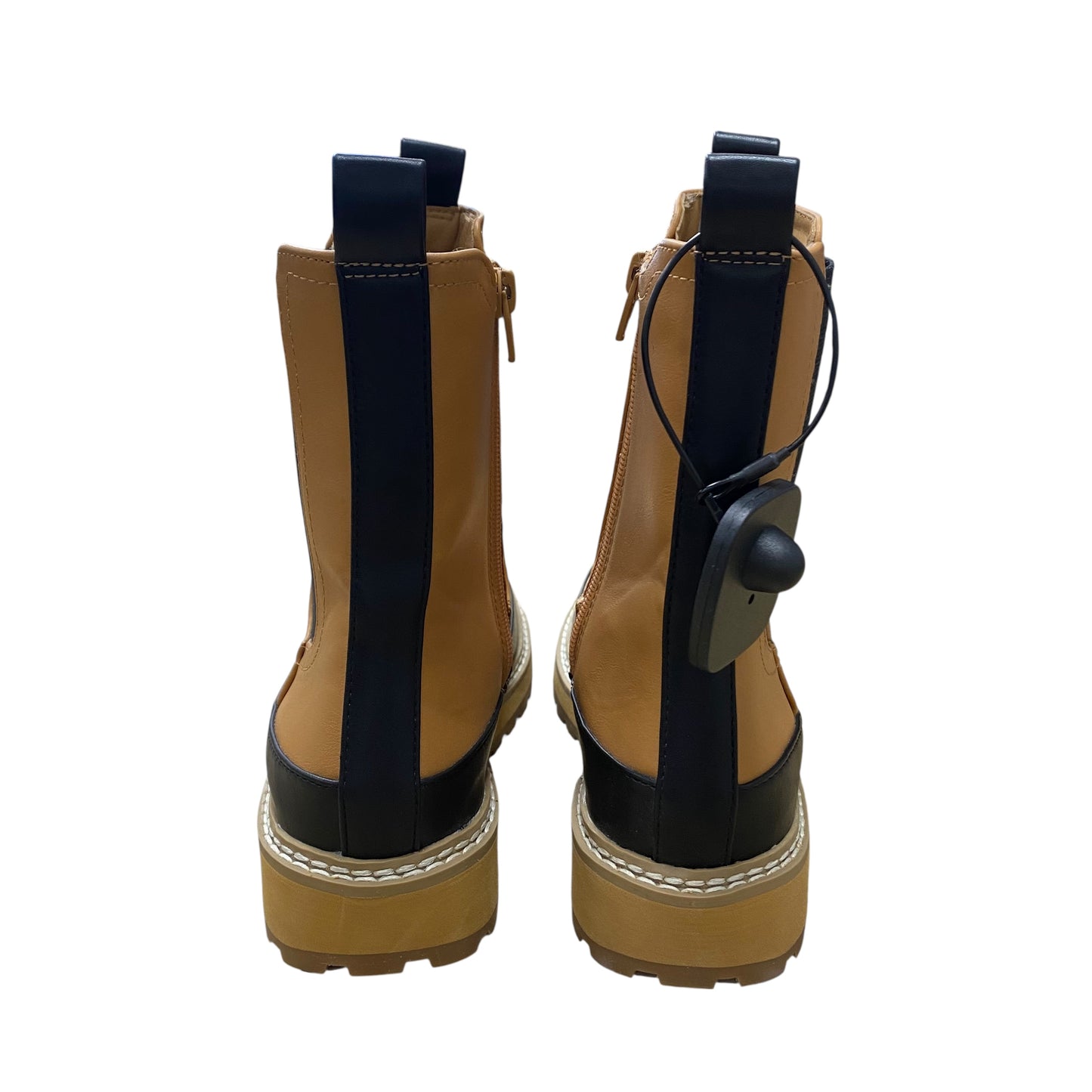 Boots Ankle Flats By Universal Thread In Black & Tan, Size:8