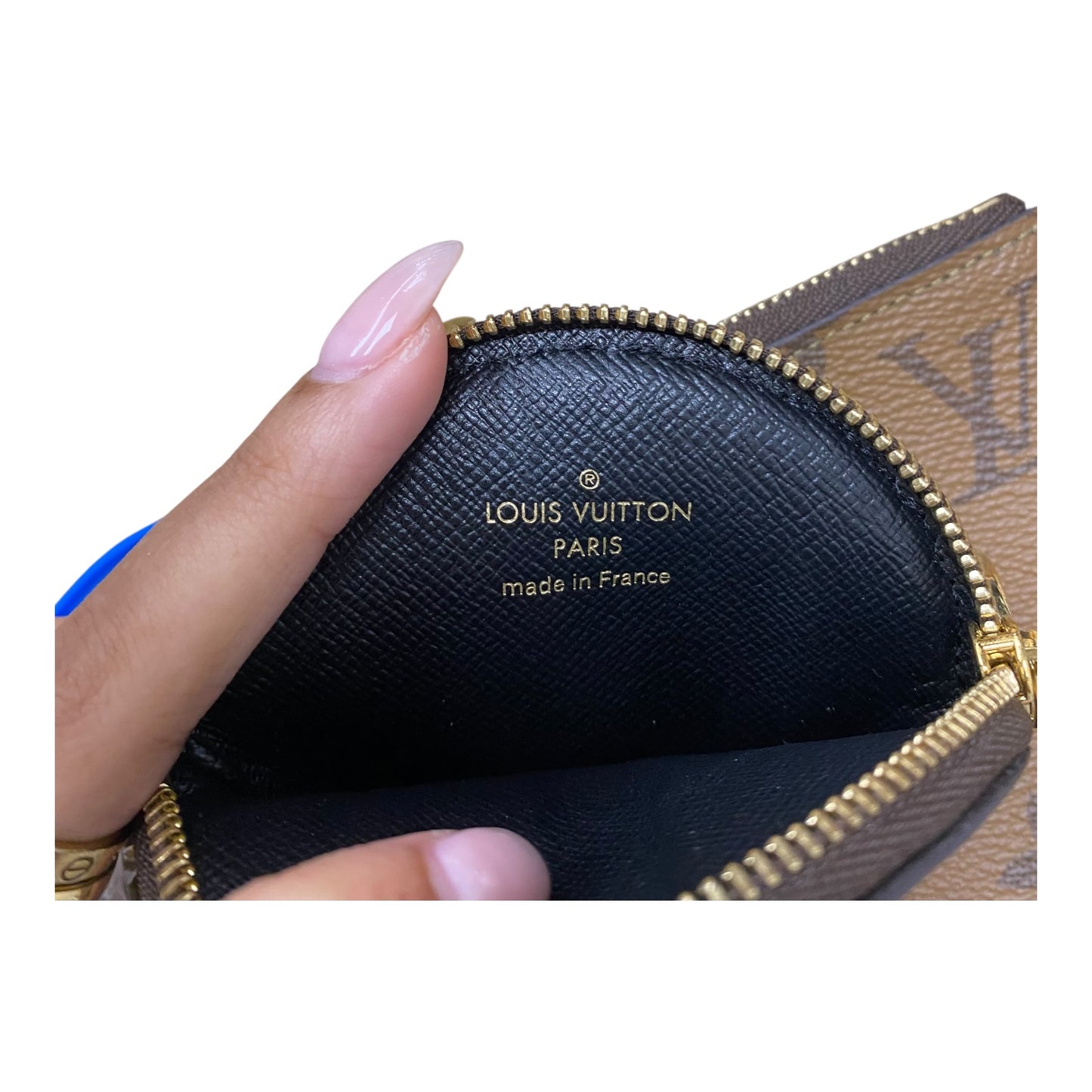 Wallet Luxury Designer By Louis Vuitton In Brown & Gold, Size:Large