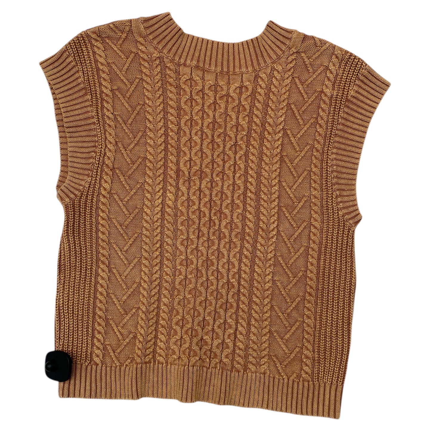 Vest Sweater By Charlie B In Orange, Size:S