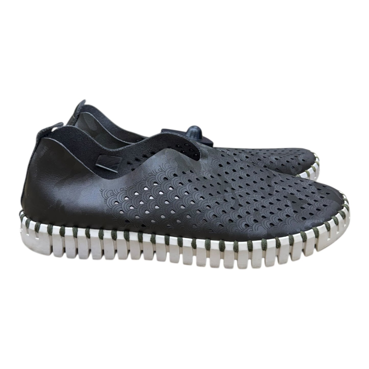 Shoes Flats By ILSE JACOBSON In Camouflage Print, Size:8.5