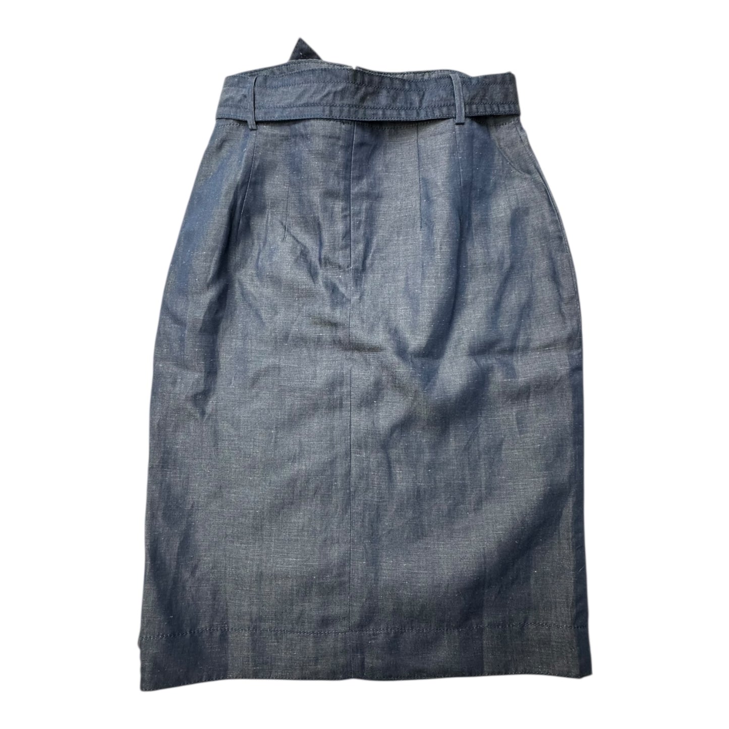 Skirt Midi By Ann Taylor In Navy, Size:4P
