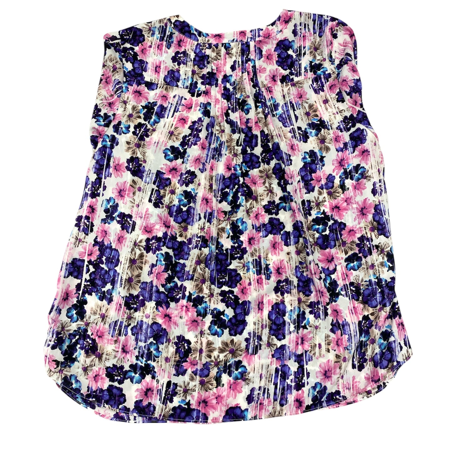 Top 3/4 Sleeve By Not Your Daughters Jeans In Floral Print, Size:L