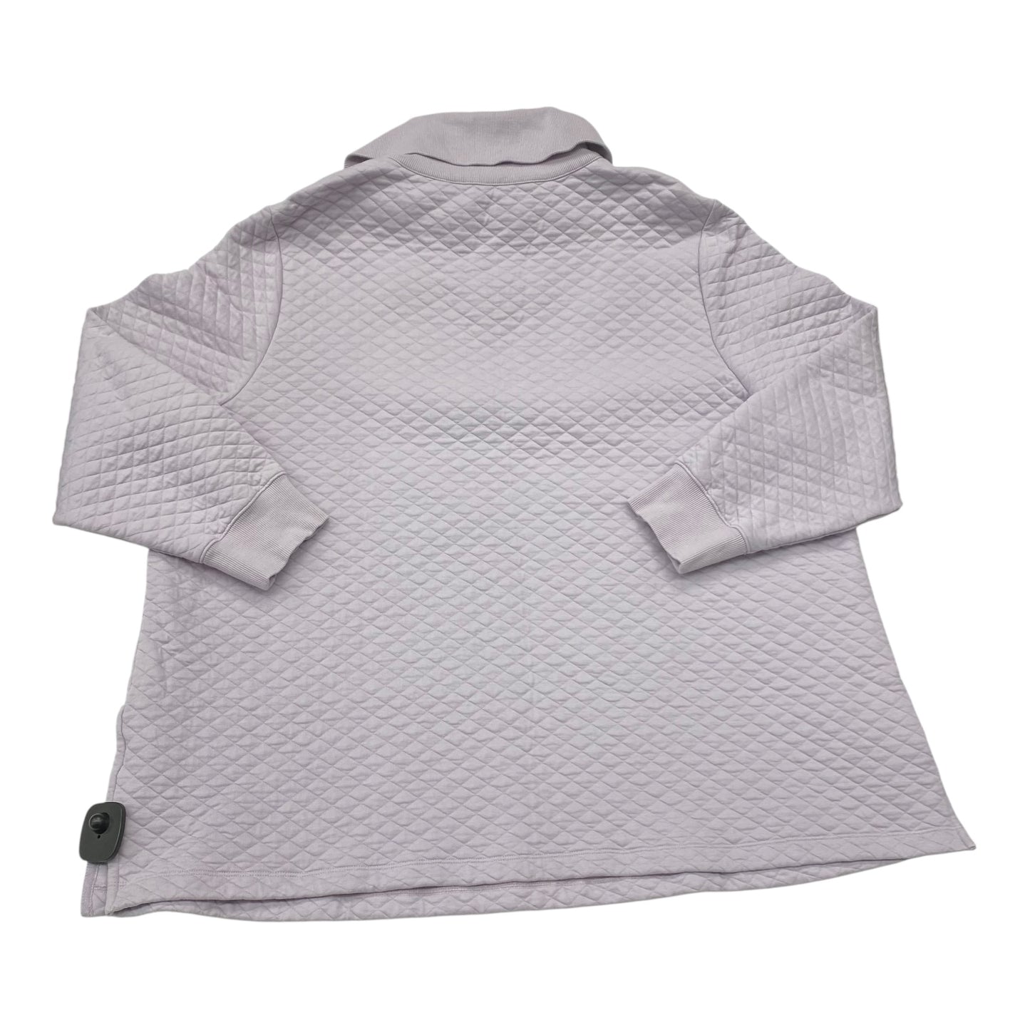 Athletic Top Ls Collar By Lands End In Purple, Size:2X