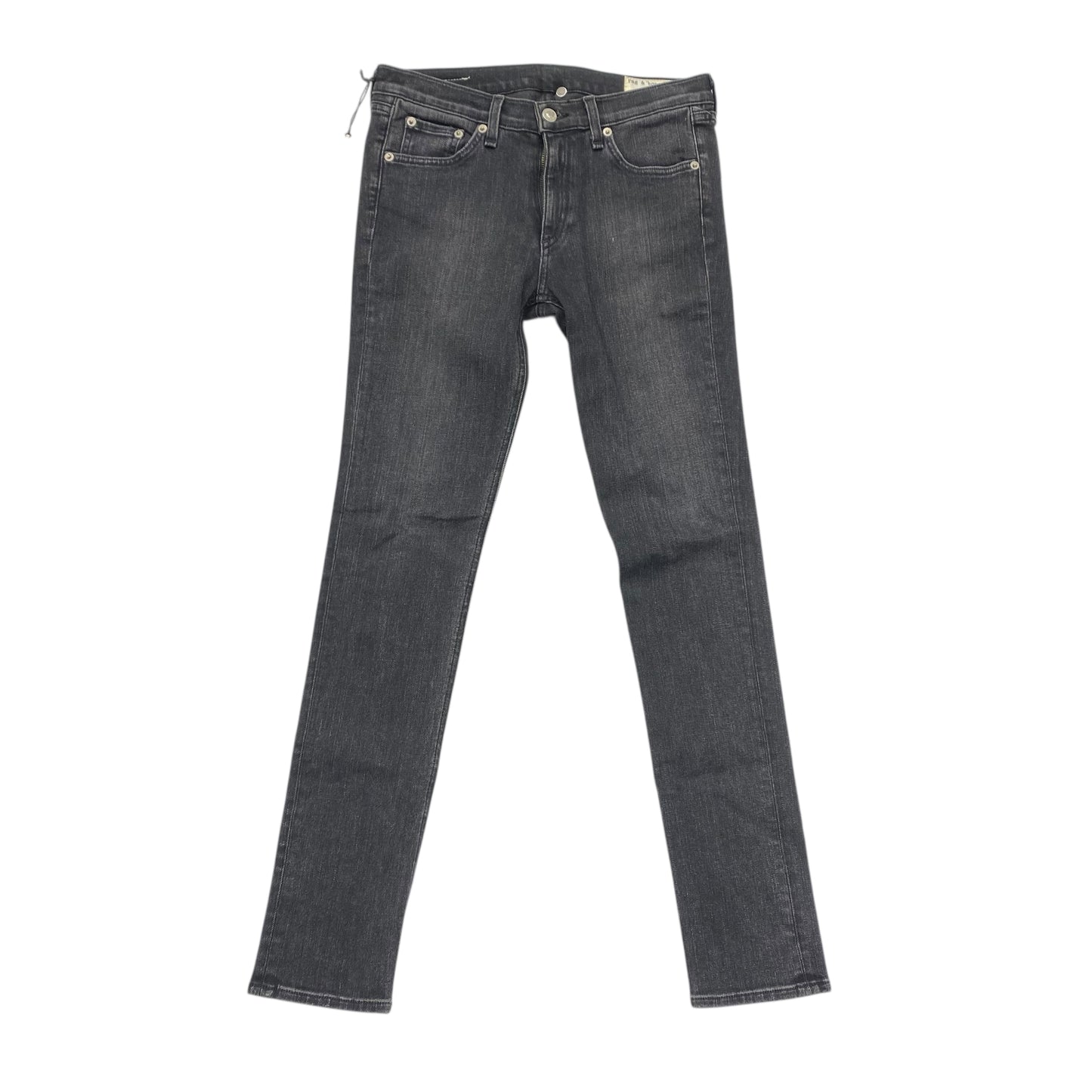 Jeans Skinny By Rag & Bones Jeans In Black Denim, Size:8