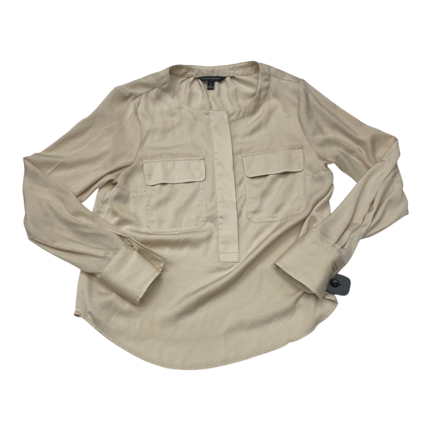 Top Sleeveless By Banana Republic In Beige, Size:S