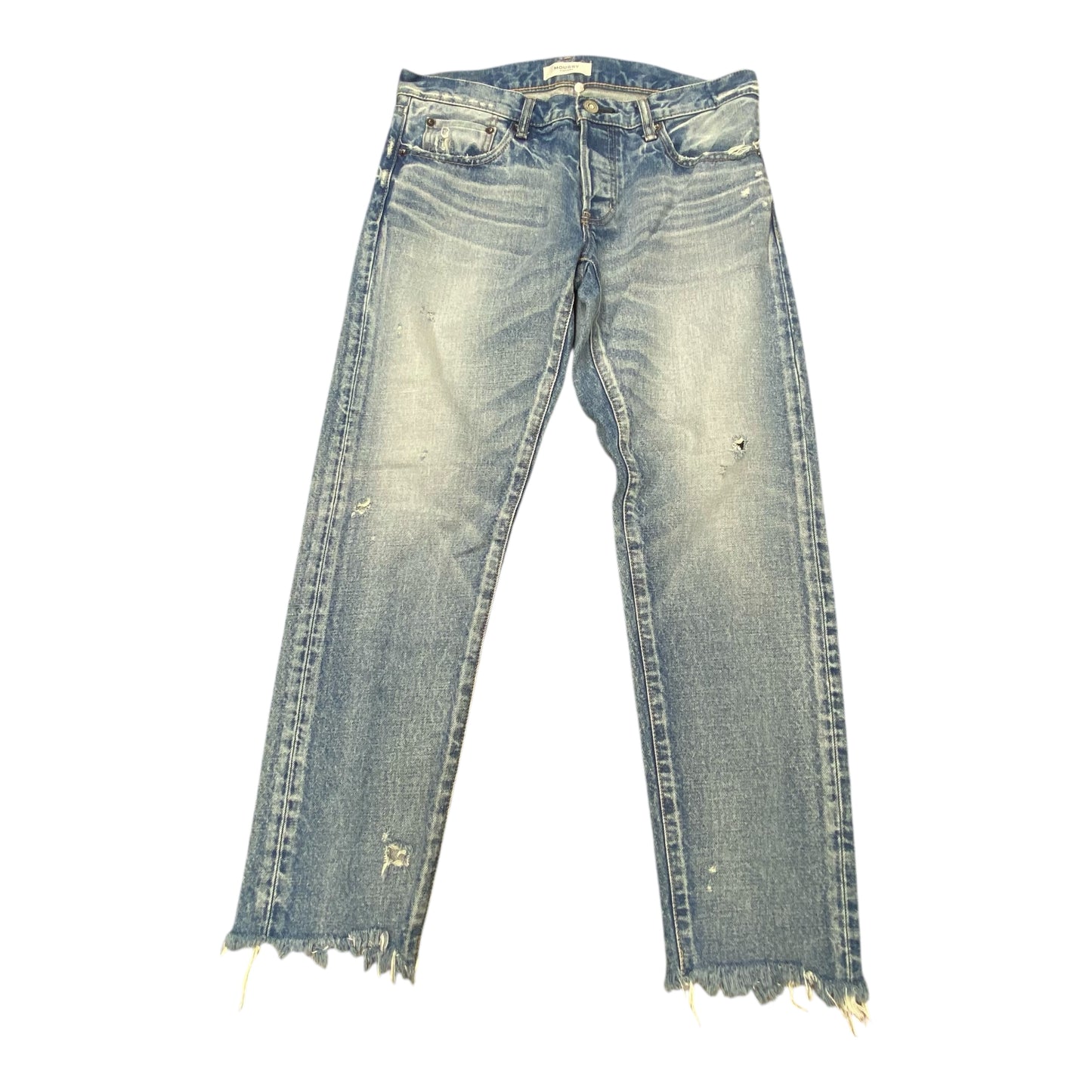 Jeans Straight By Moussy Vintage In Blue Denim, Size:8