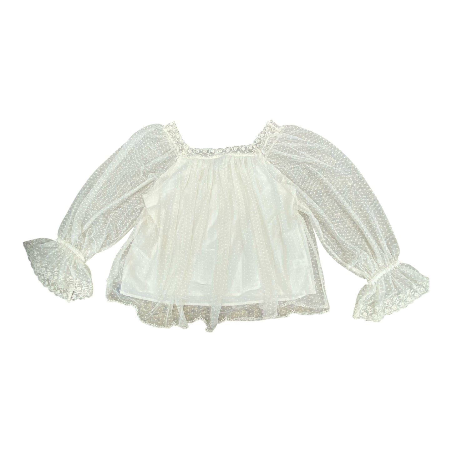 Top Ls By Loft In Cream, Size:M