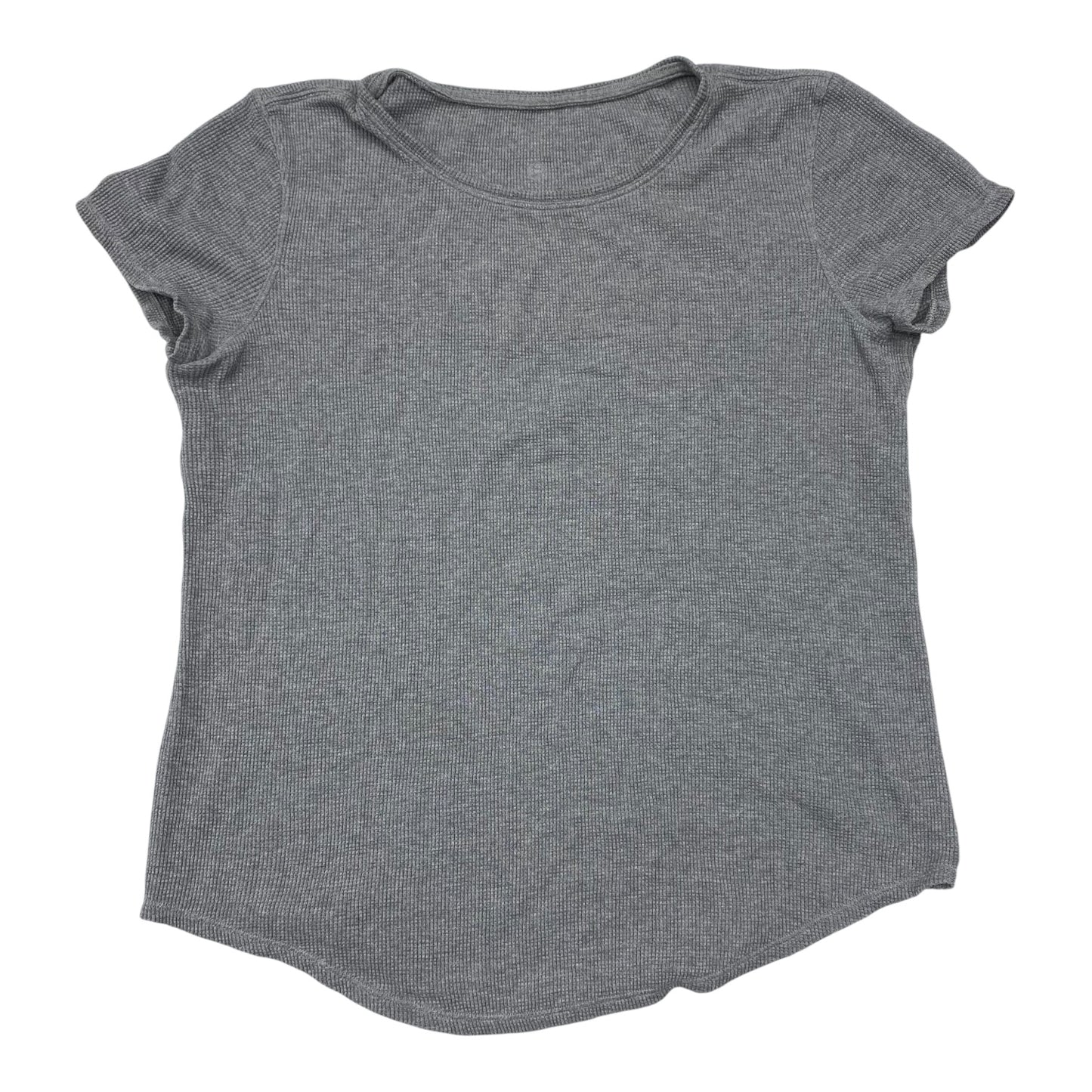 Athletic Top Ss By Lululemon In Grey, Size:M