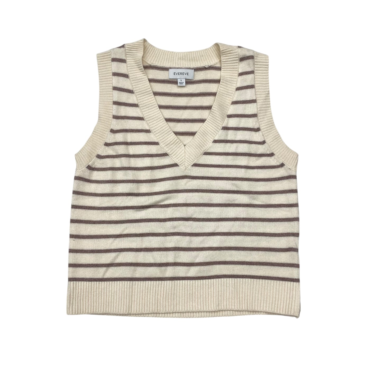 Top Sleeveless By Evereve In Striped Pattern, Size:S