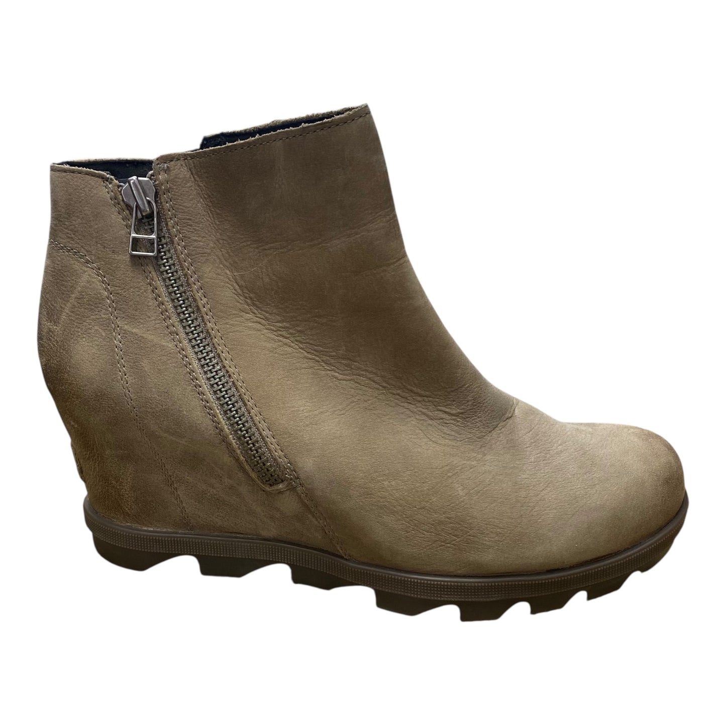 Boots Ankle Heels By Sorel In Brown, Size:10