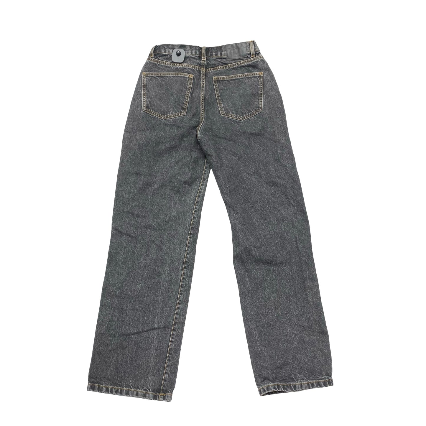 Jeans Straight By Cotton On In Black Denim, Size:6