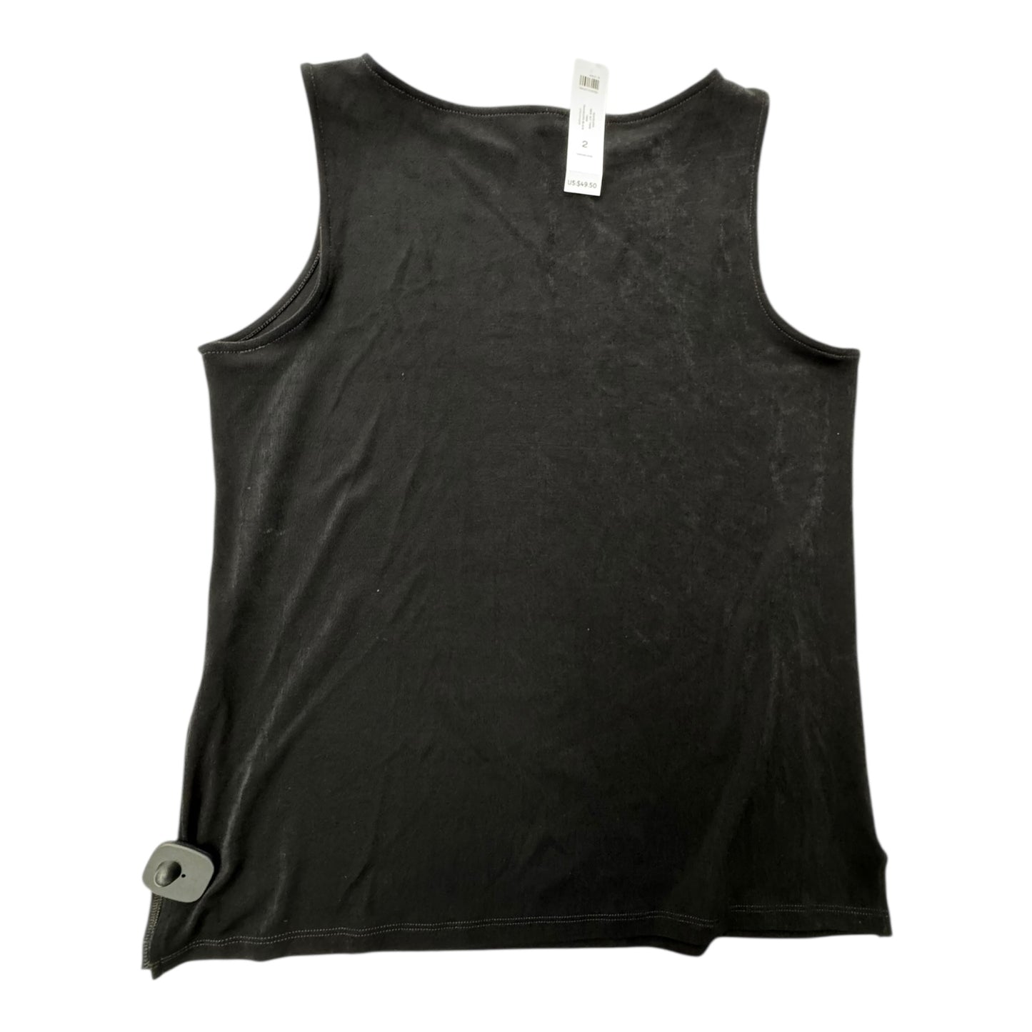 Top Sleeveless By Chicos In Black, Size:L