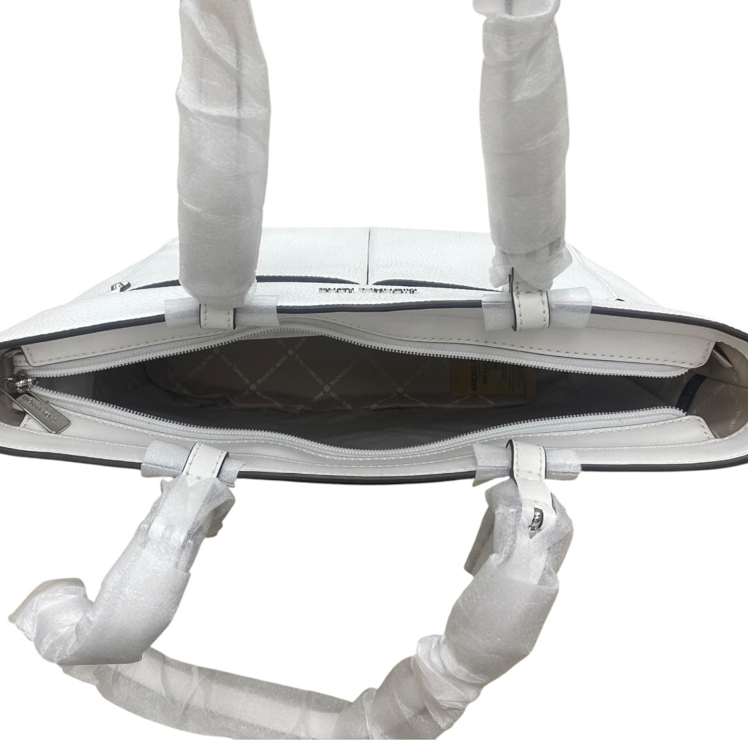 Handbag Designer By Michael Kors In White, Size:Medium