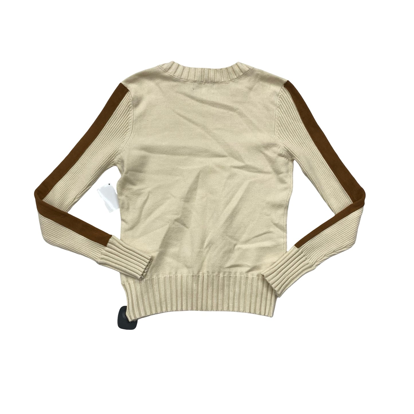 Sweater By Evereve In Brown & Cream, Size:Xs