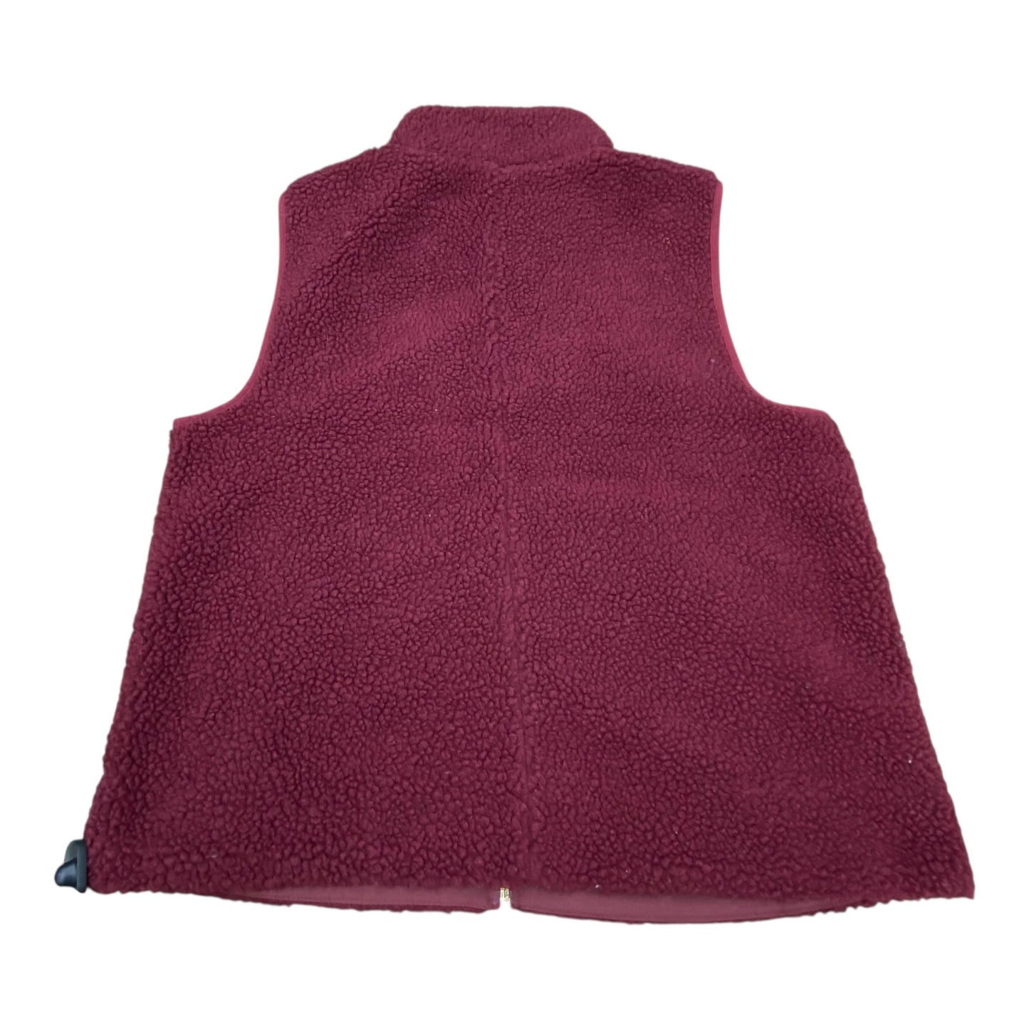Vest Fleece By J. Crew In Maroon, Size:L