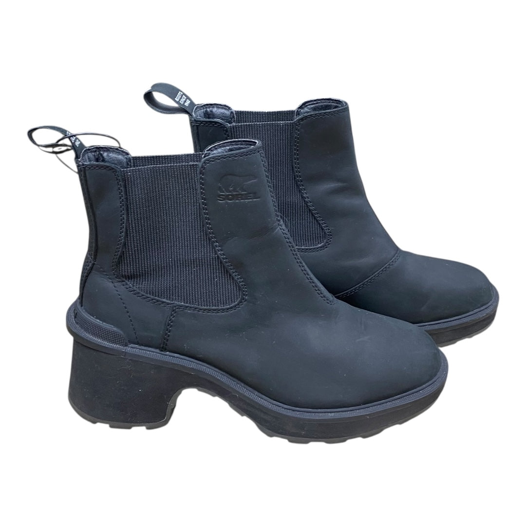 Boots Designer By Sorel In Black, Size:7.5