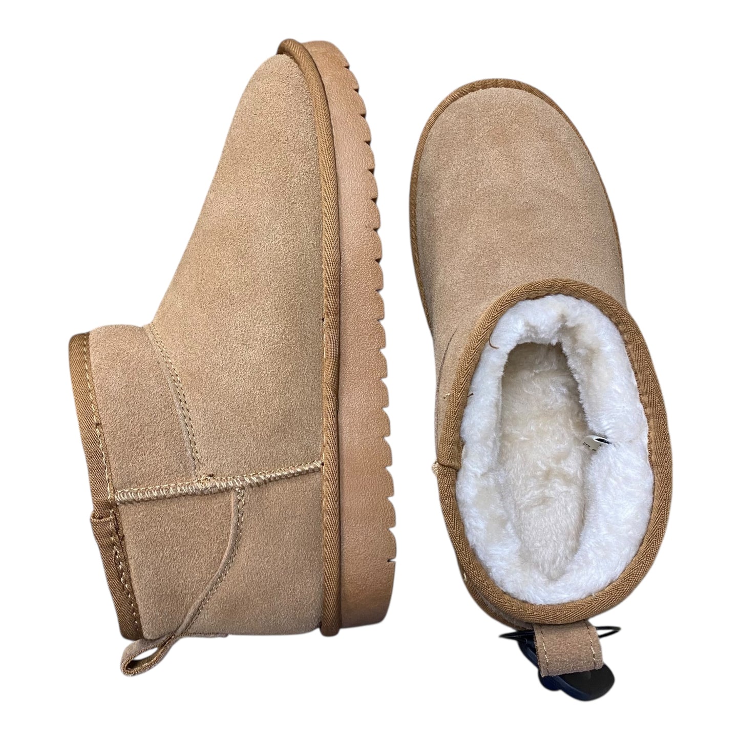 Boots Ankle Flats By Project Cloud In Brown, Size:7.5