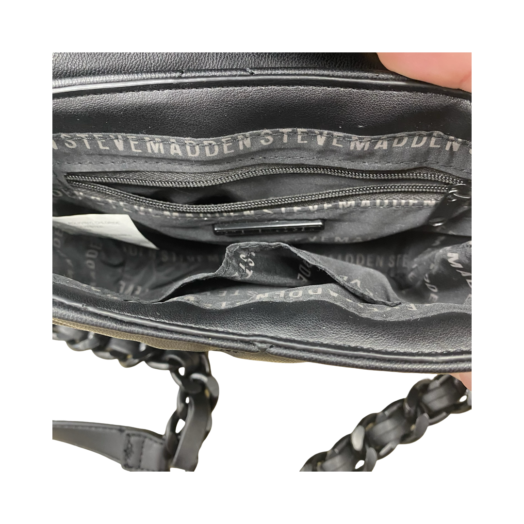 Handbag By Steve Madden In Black, Size:Small
