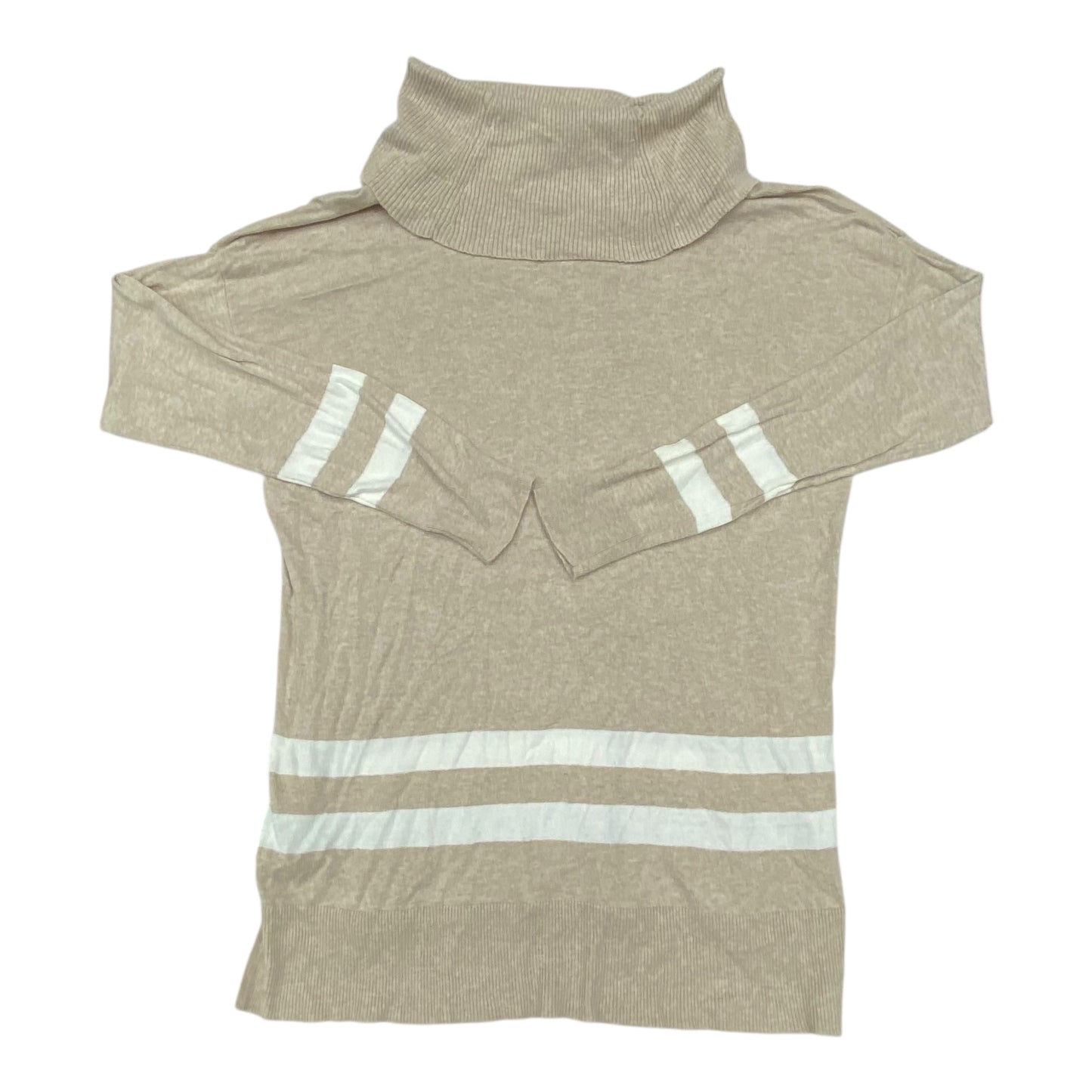 Sweater By Liz Claiborne In Tan & White, Size:L