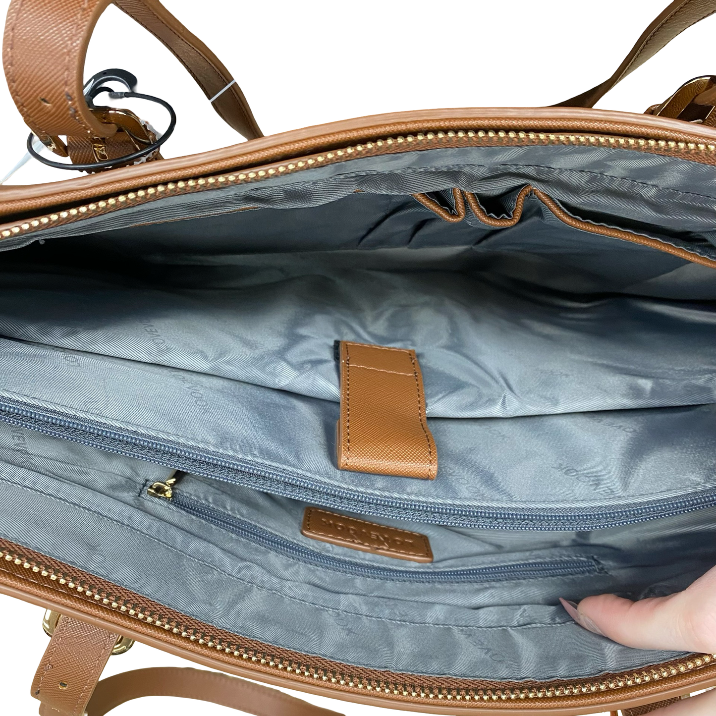 Laptop Bag By Lovevook In Brown, Size:Large