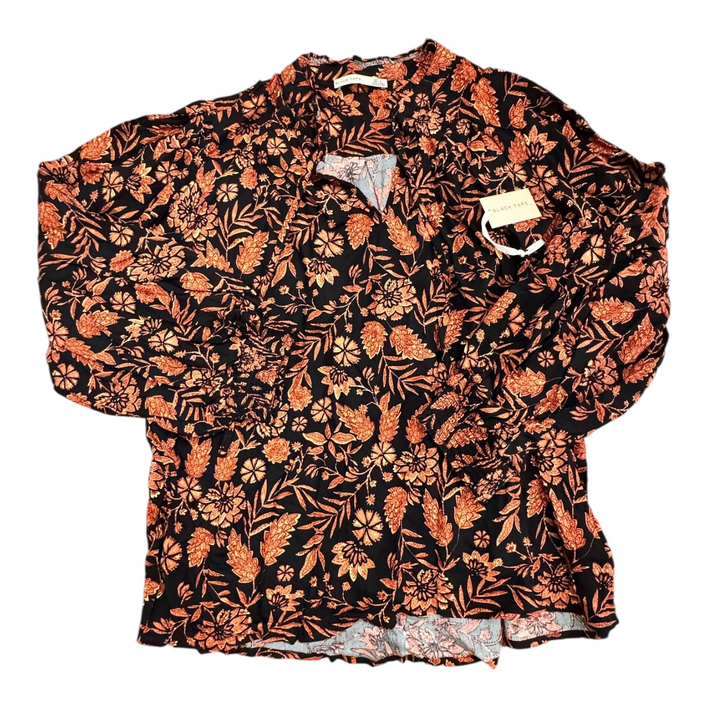Top Ls By Black Tape In Floral Print, Size:L