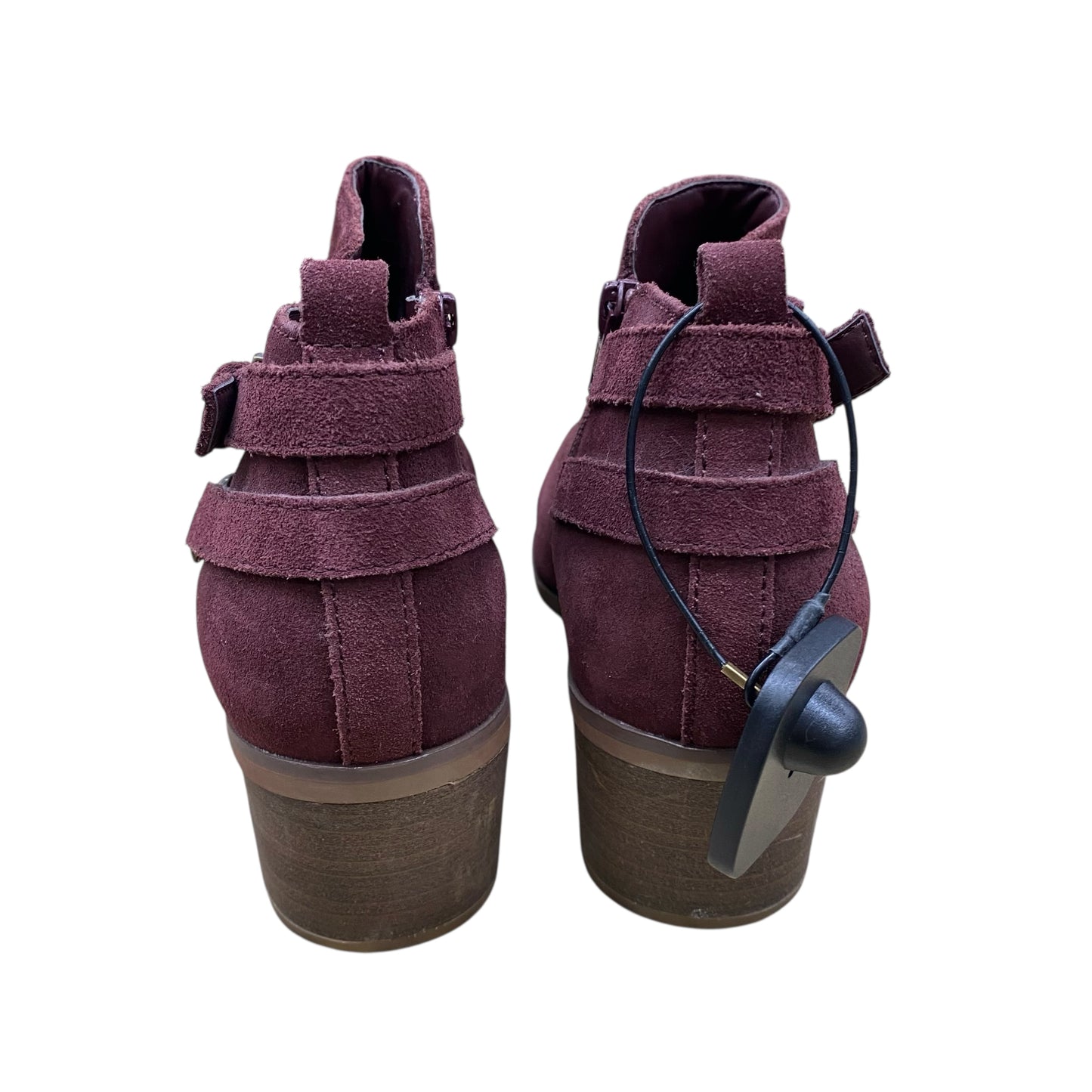 Boots Ankle Heels By Sonoma In Maroon, Size:8.5