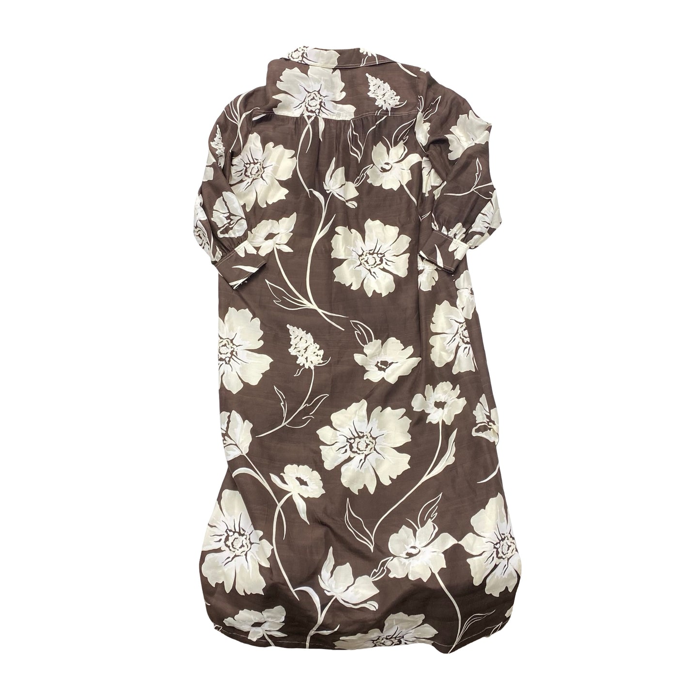 Dress Designer By Tory Burch In Brown & White, Size:L
