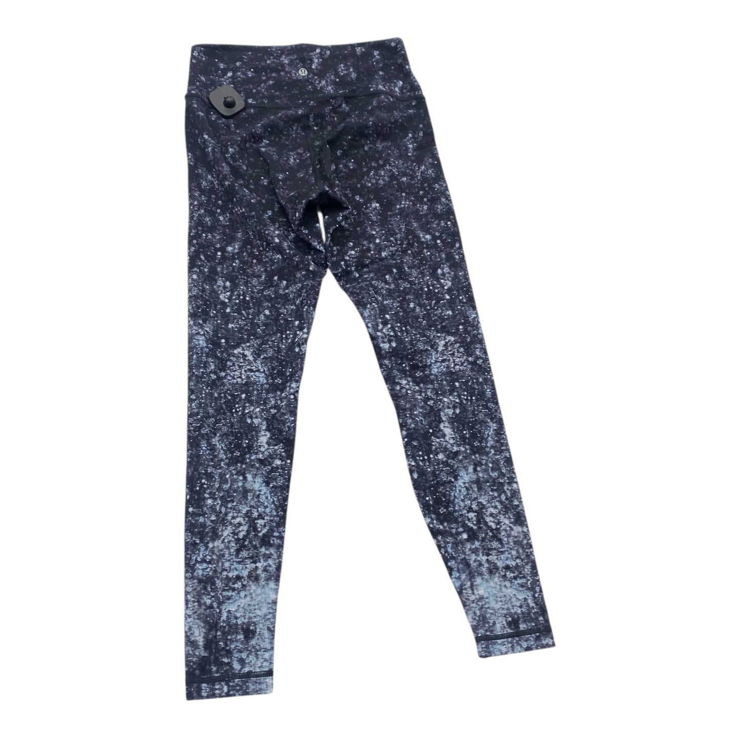 Athletic Leggings By Lululemon In Black & Grey, Size:10