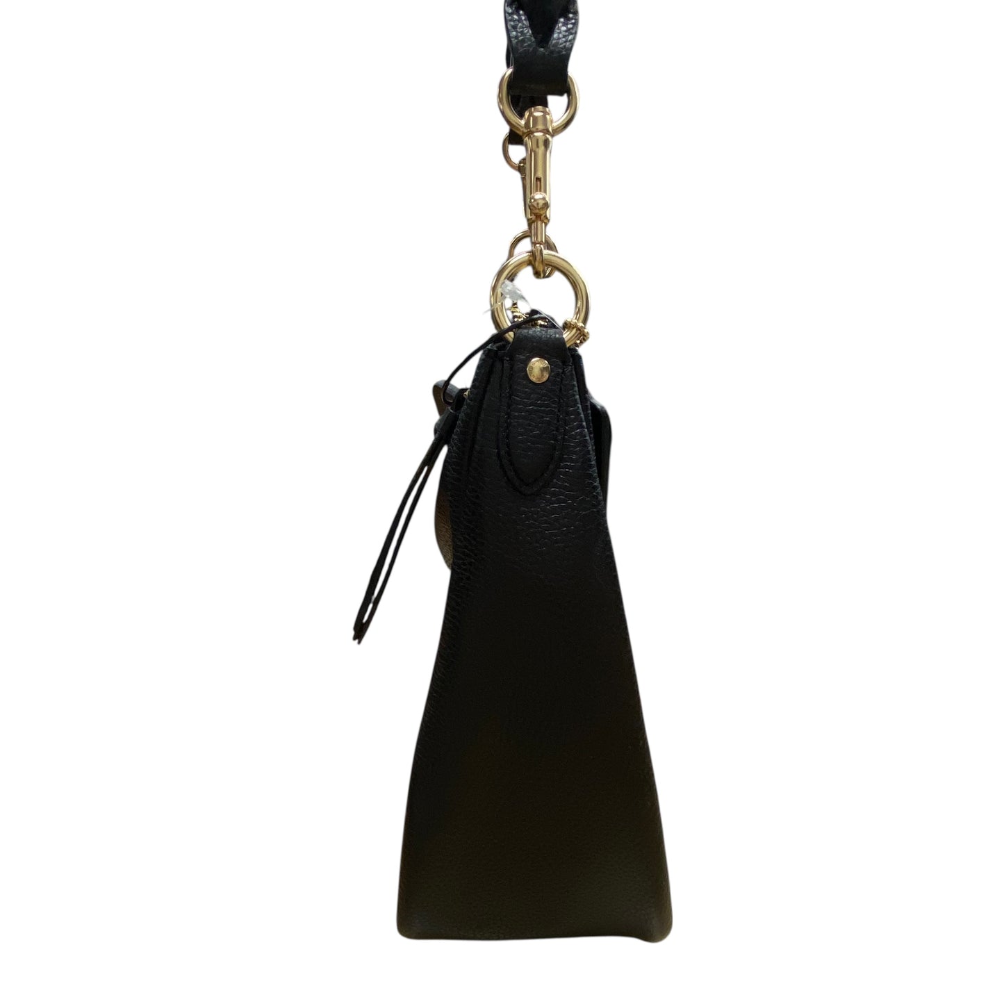Handbag Designer By Coach In Black & Gold, Size:Medium