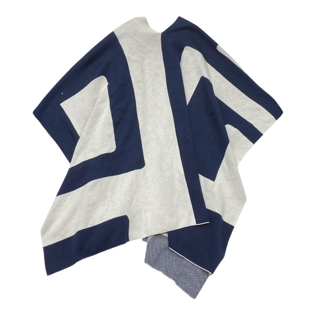 Sweater By Chicos In Blue & White, Size:Osfm