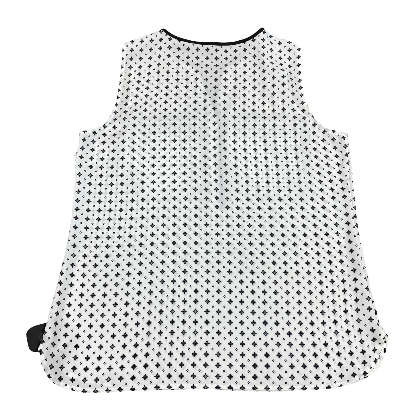 Top Sleeveless By Ann Taylor In Black & White, Size:M
